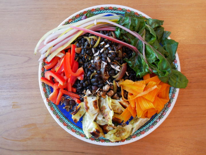 Black Turtle Bean, Wild Rice & Steamed Vegetable Buddha Bowl