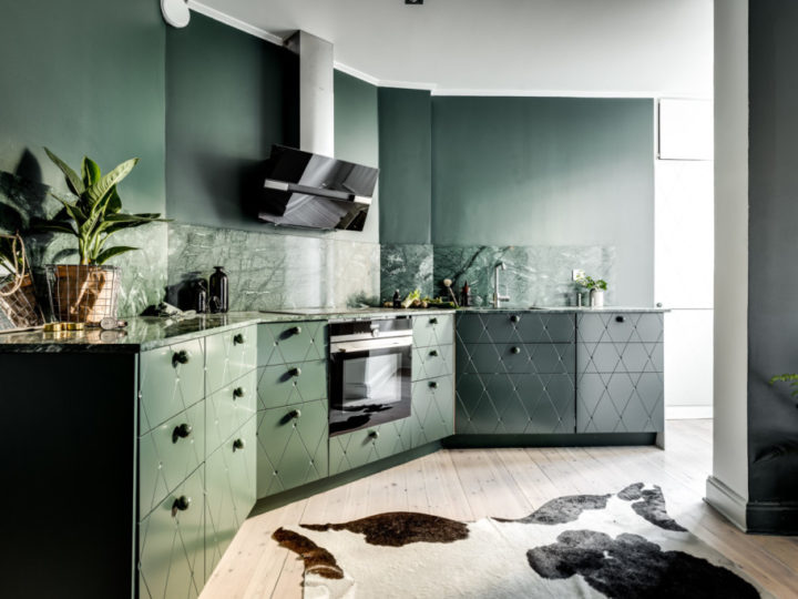 Green Kitchen – A Unique Stockholm Apartment